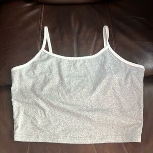 Gray Cropped Tank